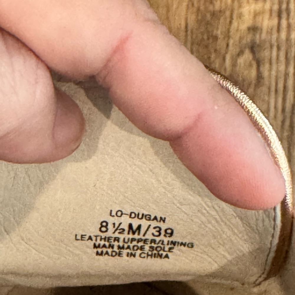 NEW Louise Et Cie Dugan‎ Rose Gold Mule Leather Women’s Size 8.5 S - Picture 8 of 9